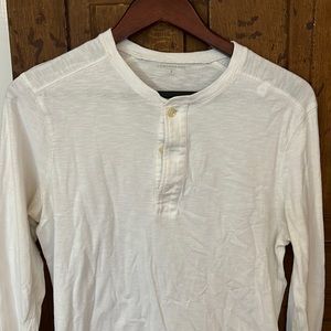 J Crew off white Henley shirt